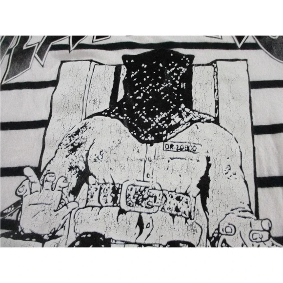 Death Row Records Striped Large Men T-Shirt EUC Rap R&B Unisex - Picture 4 of 6